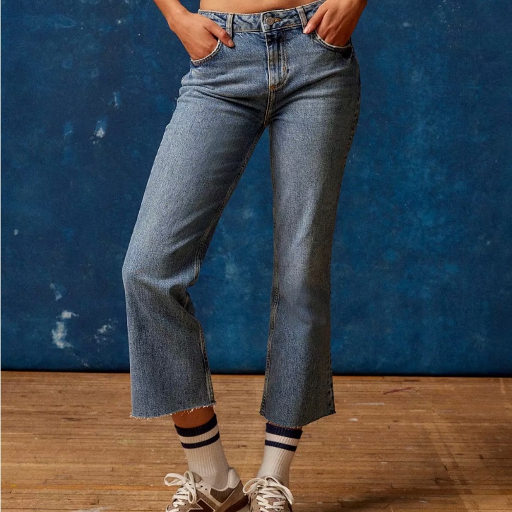 NWT Urban Outfitters BDG kick flare high rise cropped denim